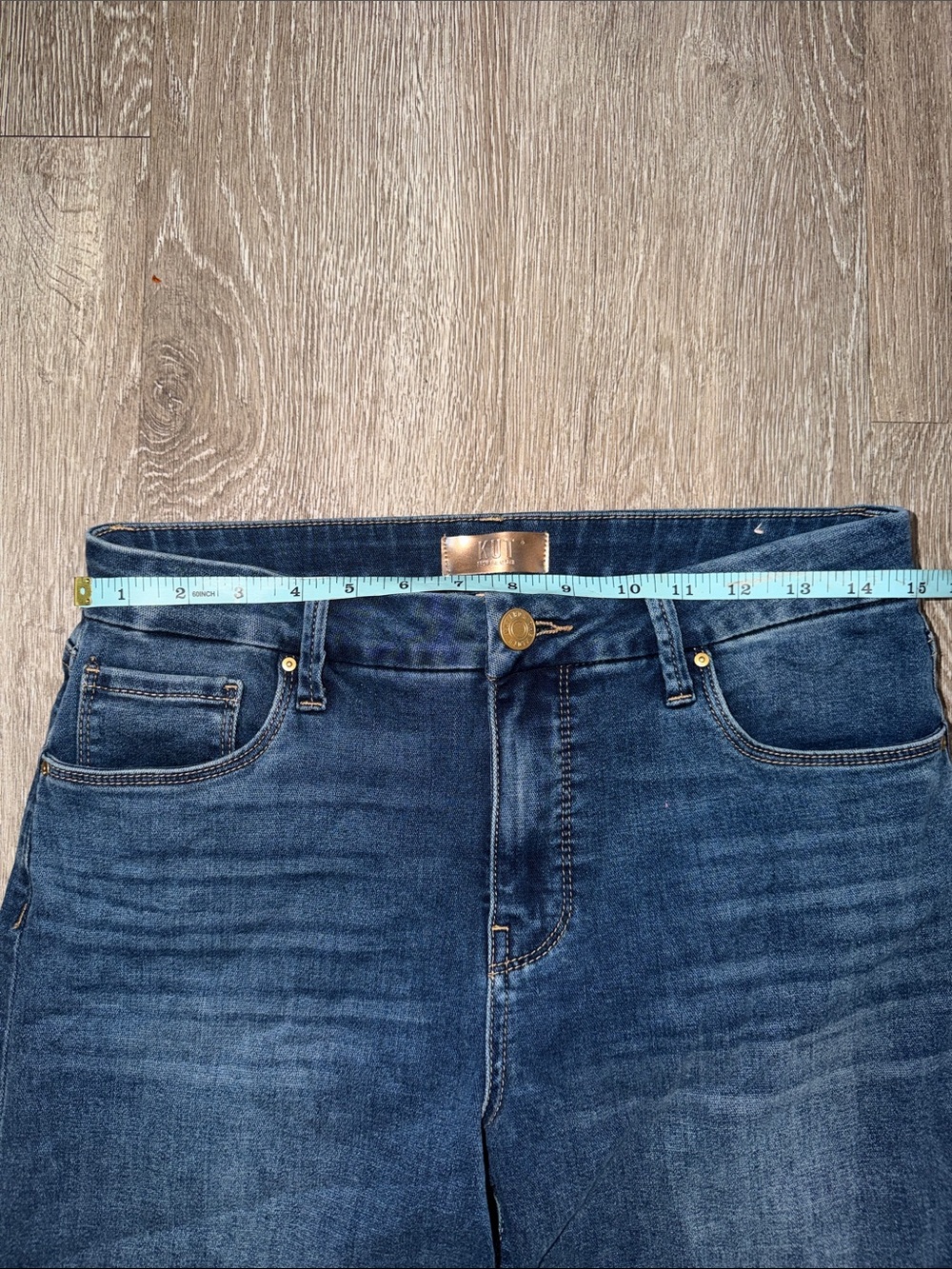 Kut from the Kloth Meg fab ab Wide Leg Jeans in Dark Blue Wash size 6 - Picture 4 of 7